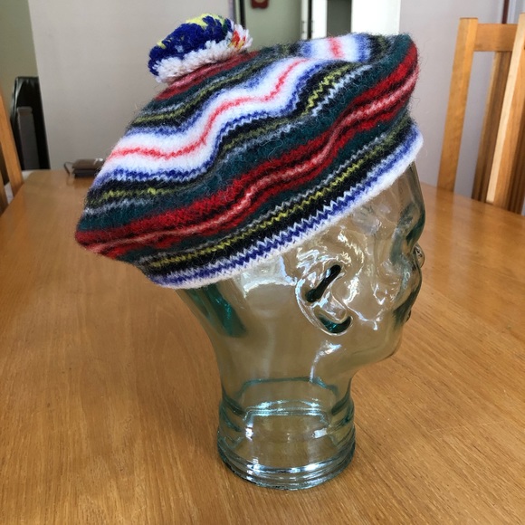 Dress Stewart Tartan Vintage Tam/Hat Made in Scotland 100% Pure New Wool - Picture 4 of 11